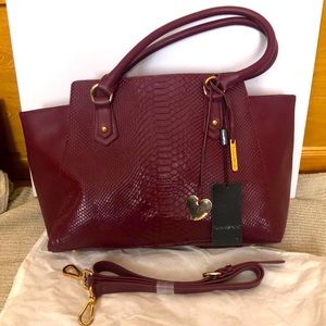 Leather Coure and Pelle Satchel NWT